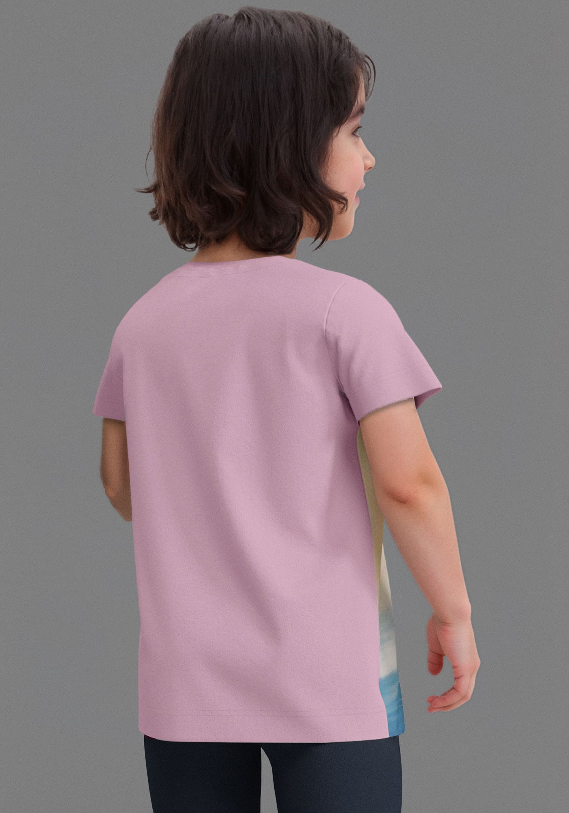 KIDSWORLD T-Shirt »Shirt mit grossem Fotodruck«, T-Shirt mit süssen Delfin-Fotodruck