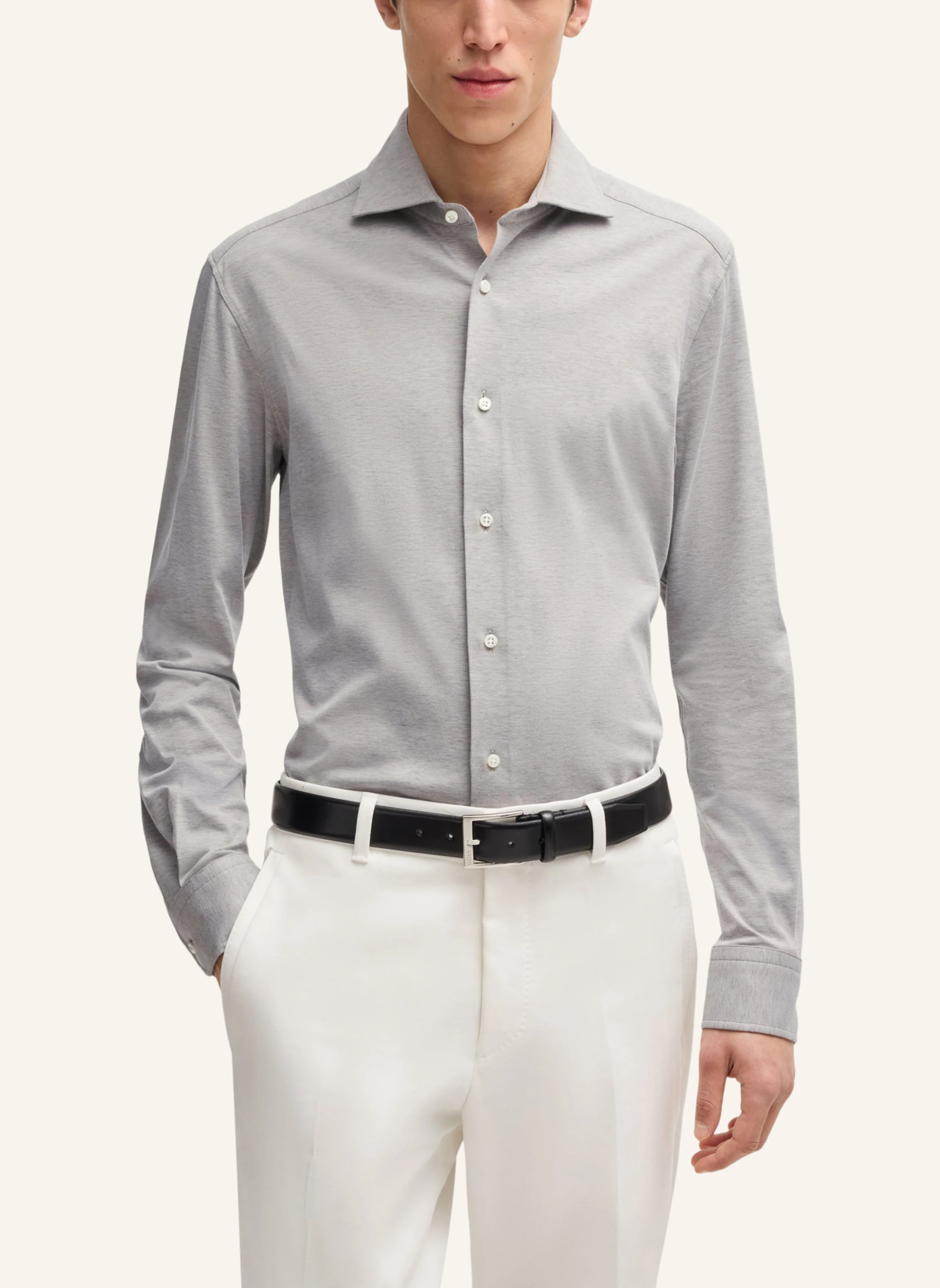 BOSS Business Hemd L-HAYS-SPREAD-C1-243 Slim Fit