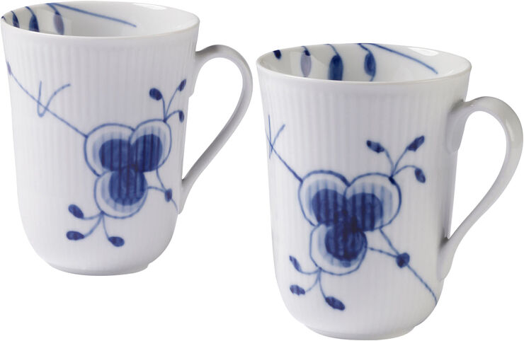 Royal Copenhagen Blue Mega Cup 33cl 2PK Hvid, blå