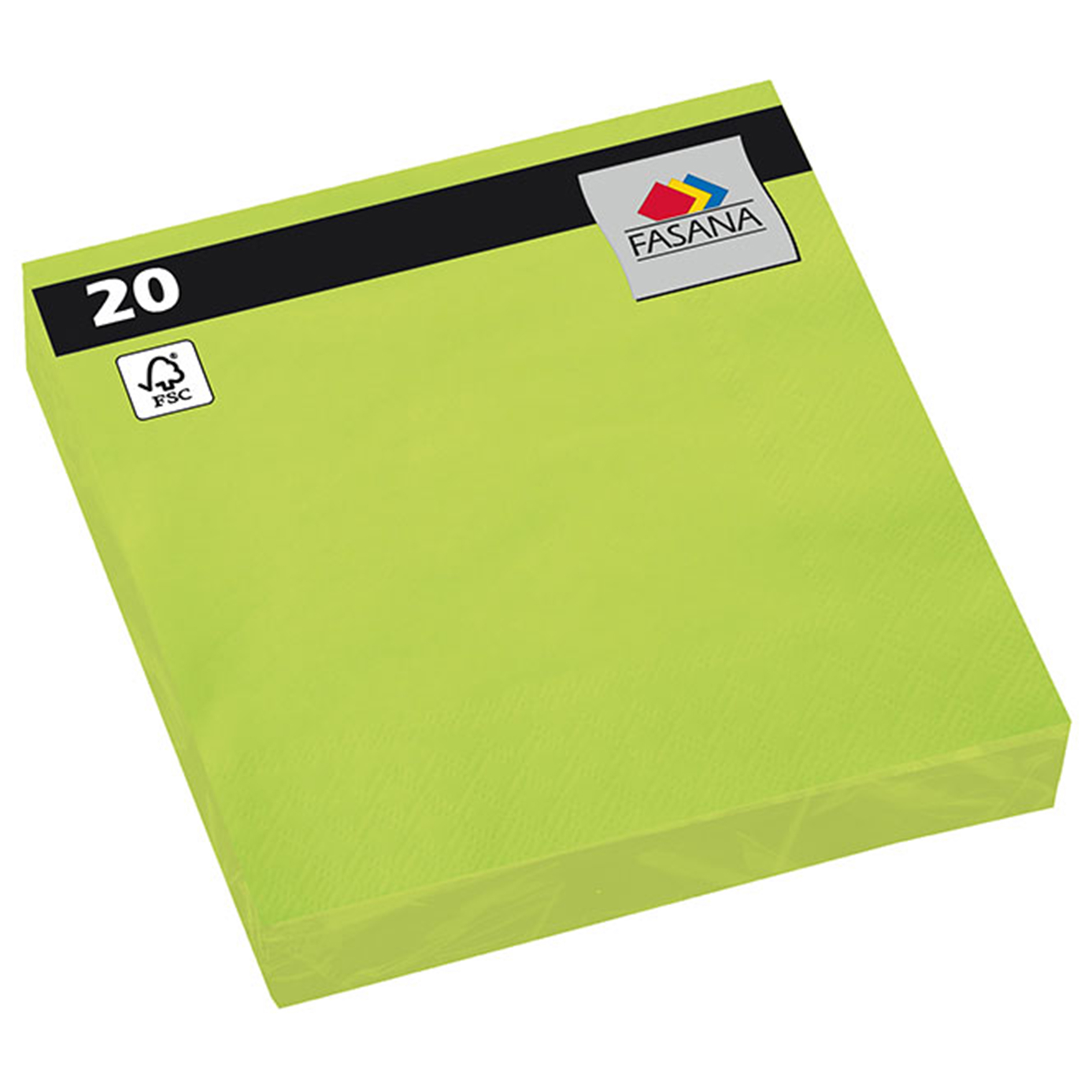 Serviette - lime green - 20 Stück