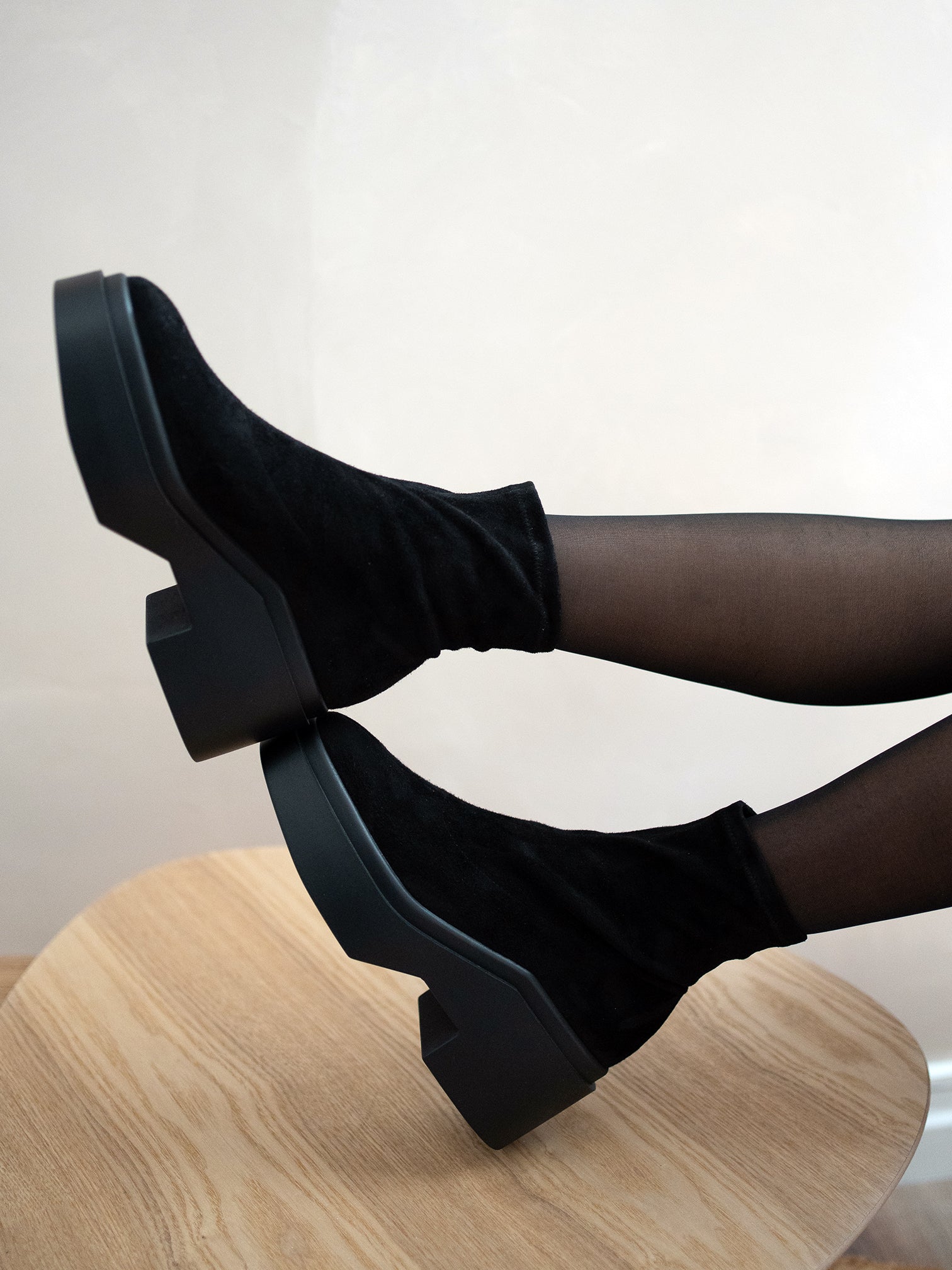 ANKLE BOOTS - NELLE ankle boots, suede lambskin black