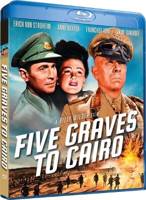 Ørkenens Hemmelighed / Five Graves To Cairo - Blu-Ray