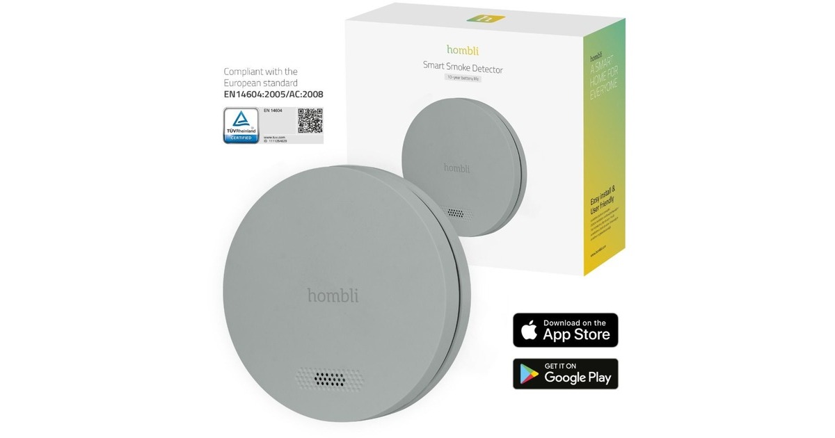 HombliSmoke Detector rookmelder  (Grijs, 85 dB)