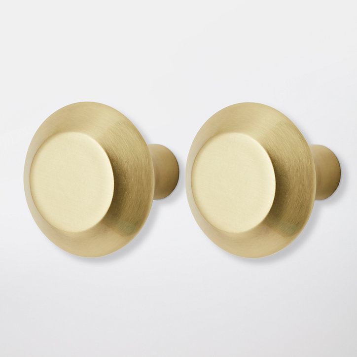 Poignée de meuble de cuisine GoodHome Nutmeg Or L. 3.2 cm, 2 pièces