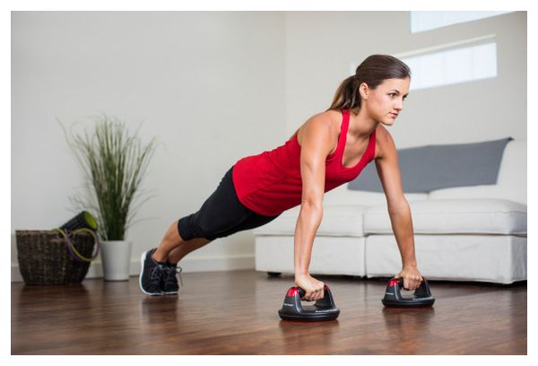 Supports de pompes avec poignées rotatives et prises ergonomiques - Push Up Pro