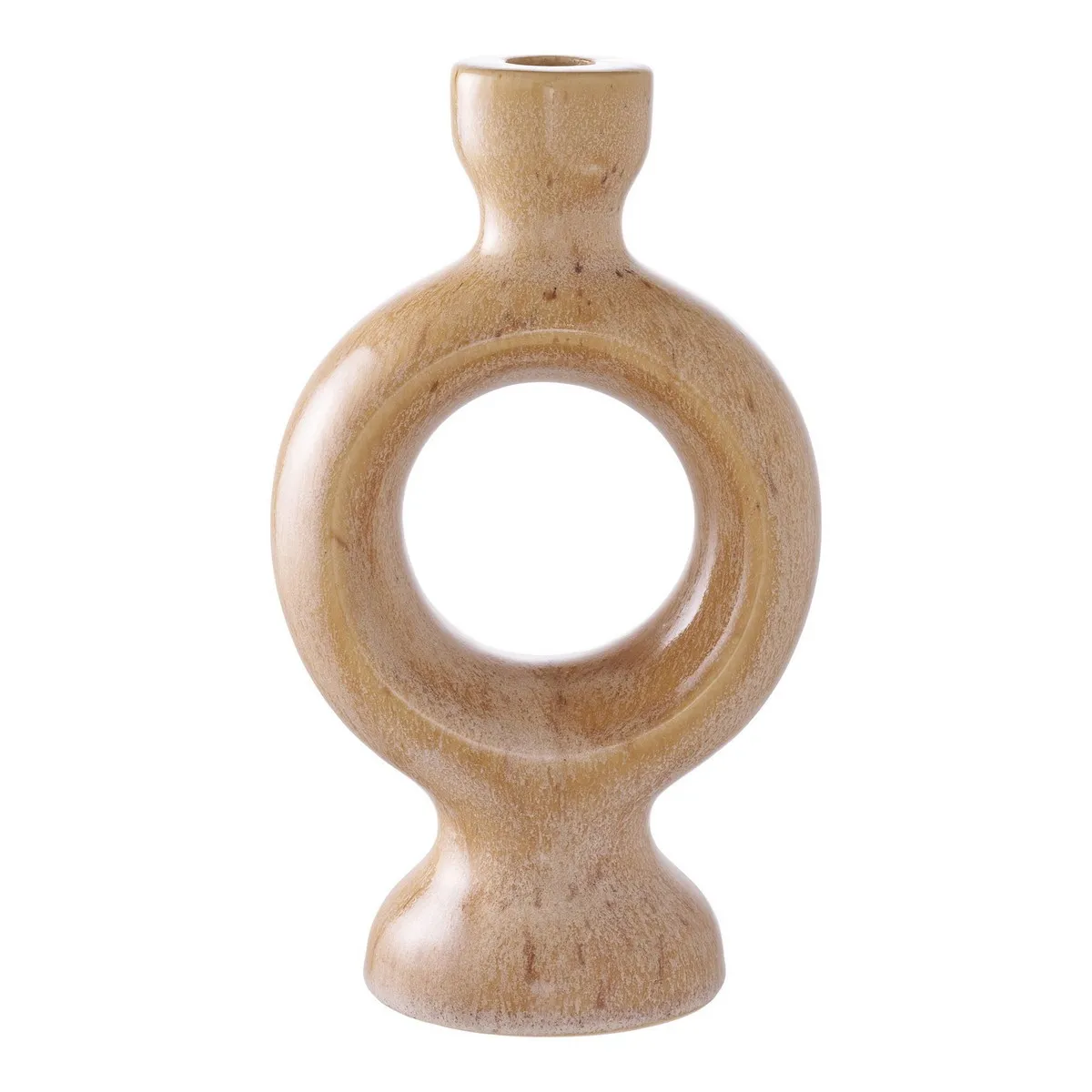 Bougeoir Epikasa Lucy - Marron Céramique