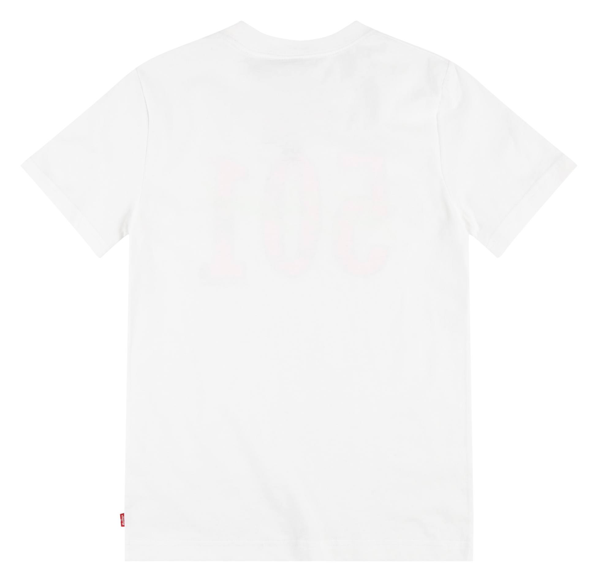 Tee-shirt droit col rond en coton mélangé | Blanc