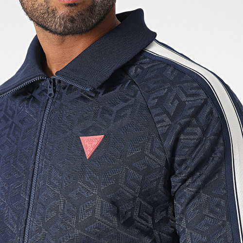 Veste Zippée A Bandes Z3BQ17-KBXE0 Bleu Marine
