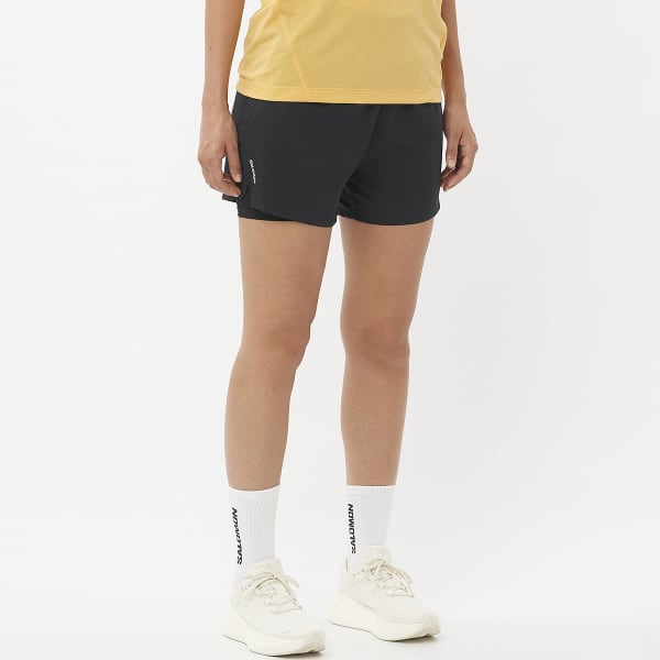 Short trail SALOMON SHKOUT CORE 2IN1 SHORTS 4 W DEEP BLACK