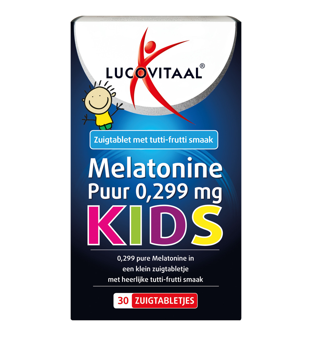 Lucovitaal Melatonine Puur 0,299 mg Kids (30 zuigtabletten)