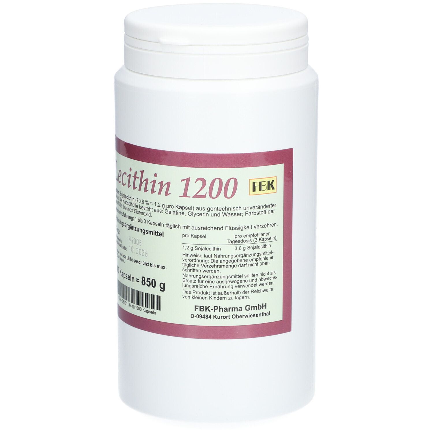 Lecithin 1200 Kapseln