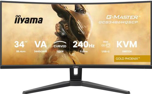 Iiyama - G-Master Gold Phoenix - Gaming Monitor - 34 inch - Ultra Wide Quad HD - 240Hz