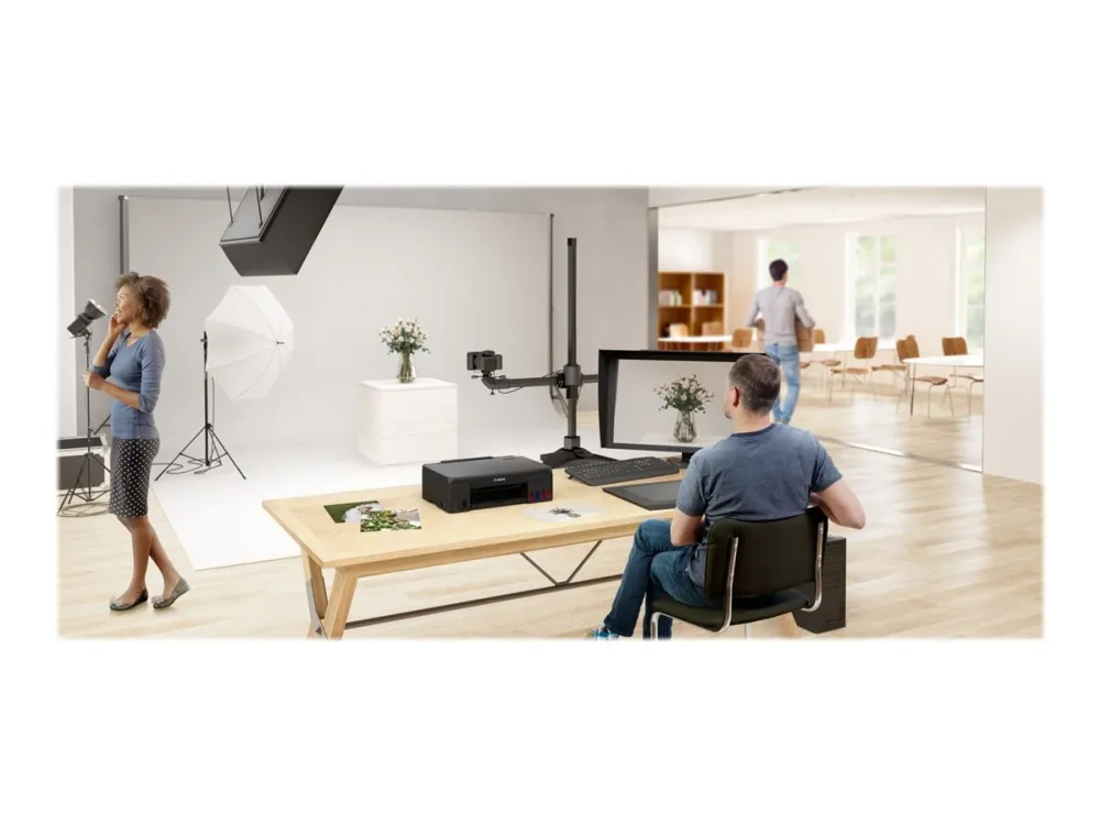 Canon PIXMA G540 - Printer - farve - blækprinter - kan genopfyldes - A4/Legal - op til 3.9 ipm (mono) / op til 3.9 ipm (farve) - kapacitet: 100 ark - USB 2.0, Wi-Fi(n)