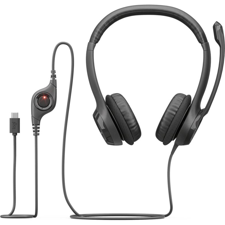 Logitech H390 USB Casque Avec fil Arceau Appels/Musique USB Type-C Noir