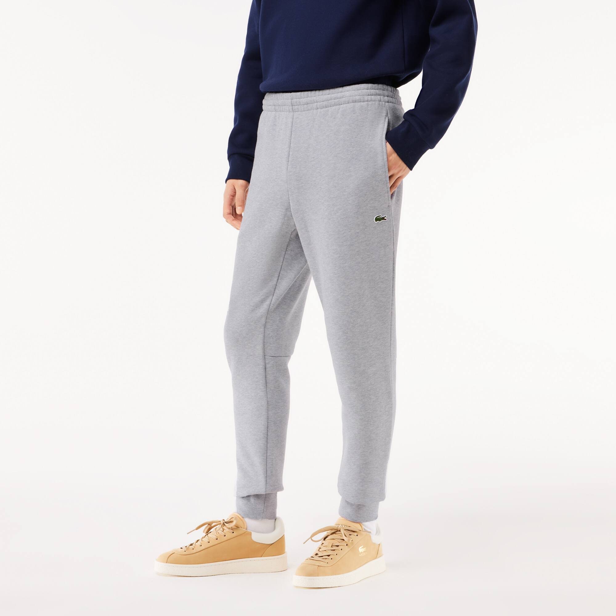 Herren LACOSTE Jogger Trainingshose aus Bio-Baumwollfleece Trainingshosen - Grau - Lacoste - Herren