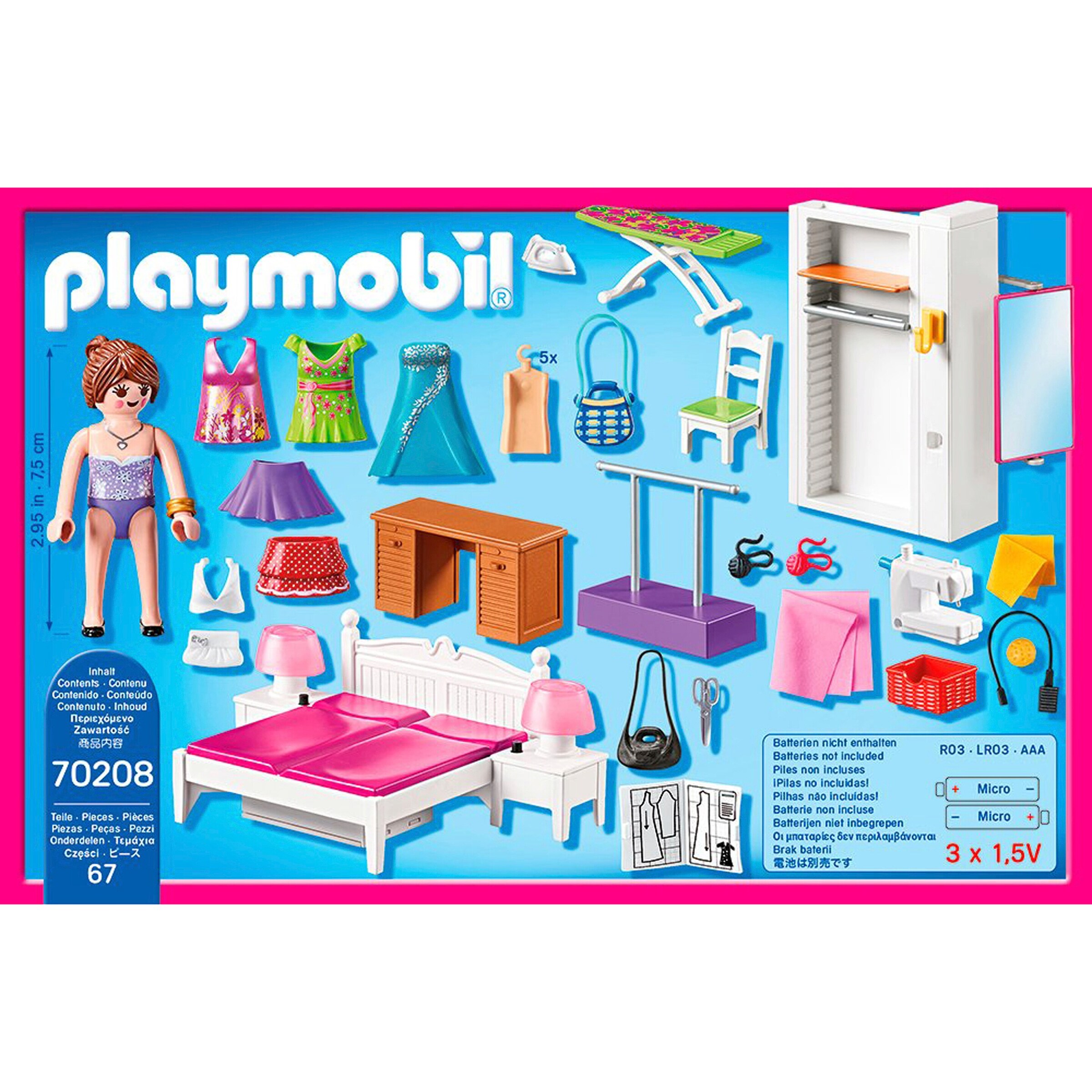 Playmobil® - DOLLHOUSE 70208 Schlafzimmer mit Nähecke