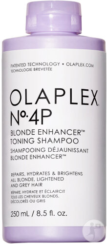 Olaplex N°4P Shampoing Déjaunissant Blonde Enhancer Toutes Cheveux 250ml