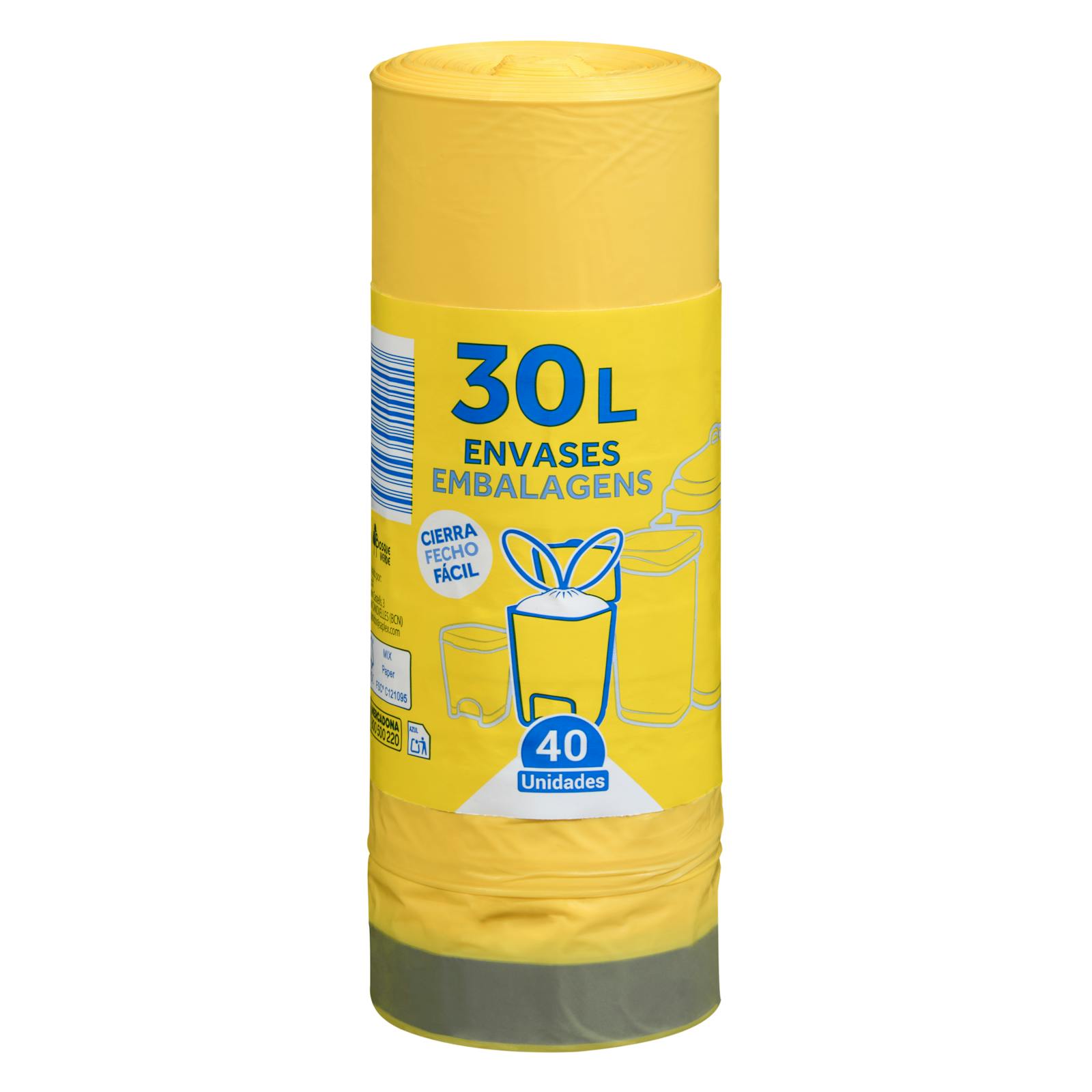 Emballage de sac poubelle Green Forest seau moyen 30L
