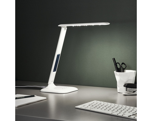LED-kantoorlamp, dimbaar, 5W, 200 lm, 2800/6500 KH, 55 cm, Glenn wit