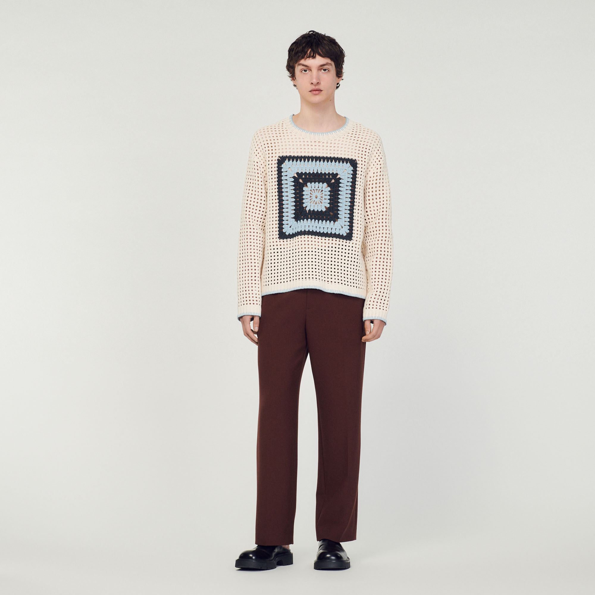 Pull en maille crochet