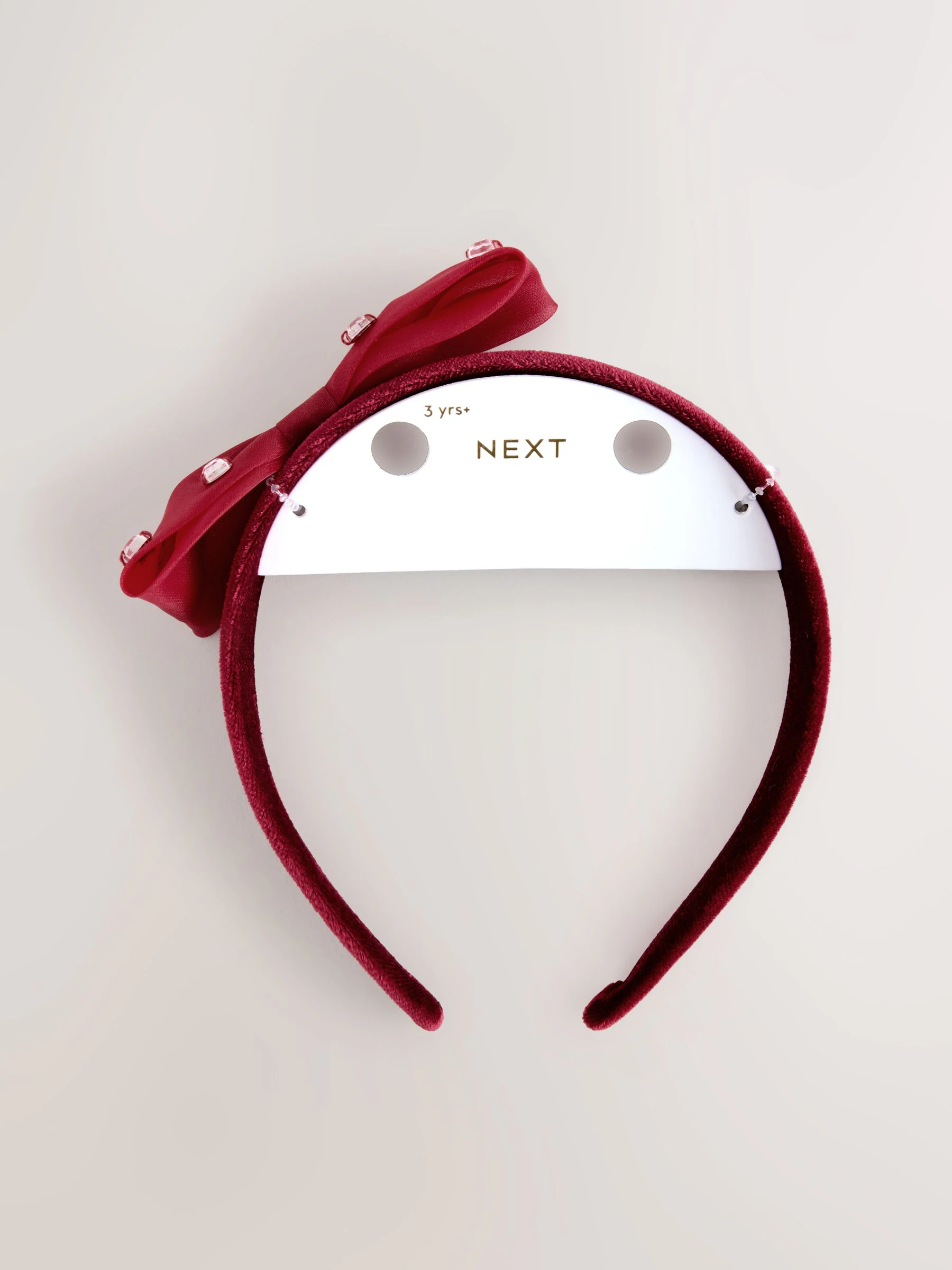 Rood - Velvet Bow Aliceband
