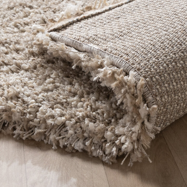 Luxe hoogpolig vloerkleed - Yves Beige