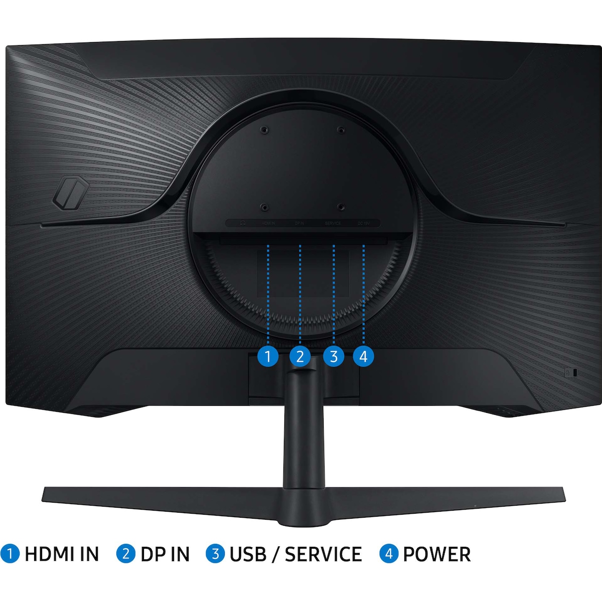 Samsung Odyssey G55C LS27CG552EUXEN 27” buet VA gamingskjerm