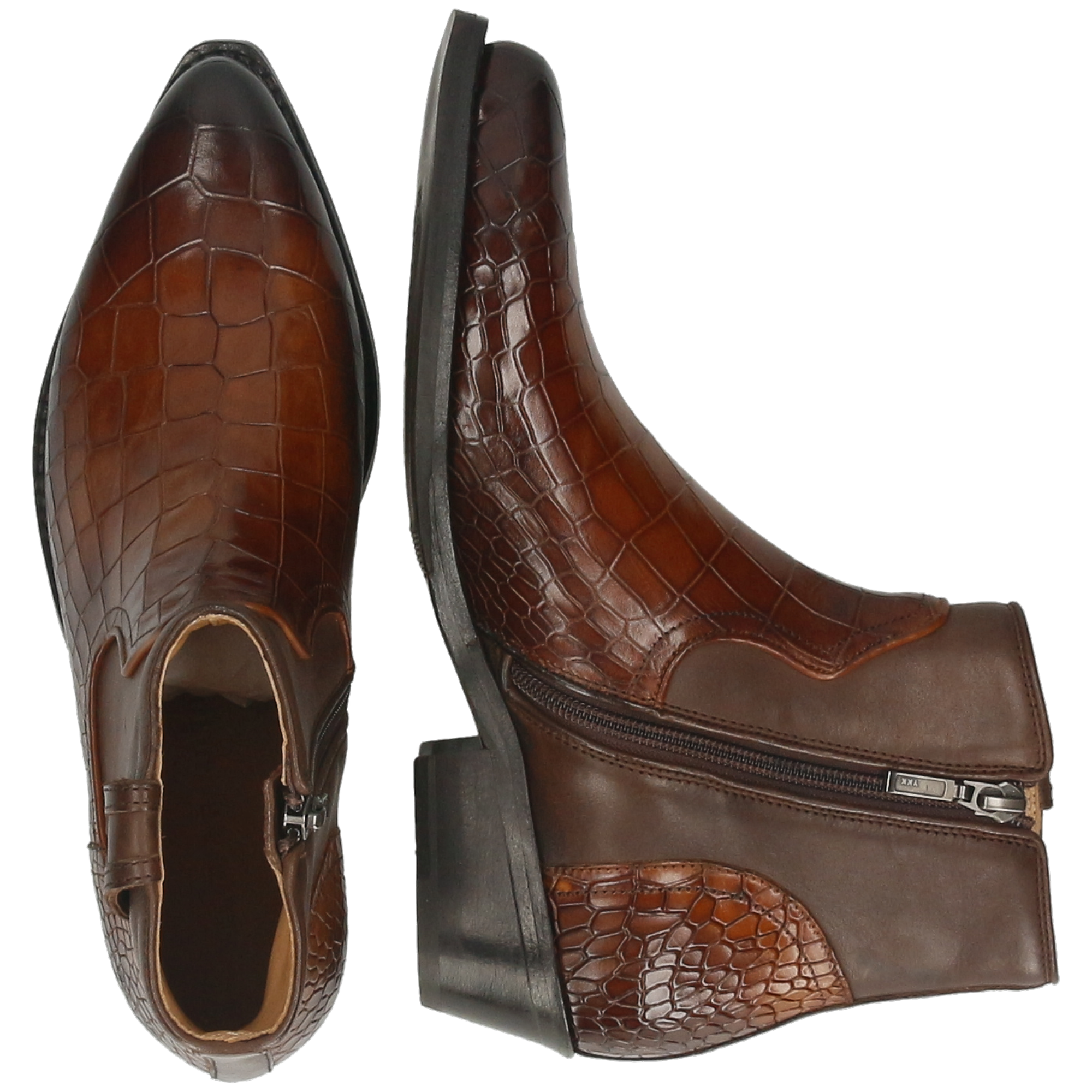 SHYLA 2 - Bottines à talon cubain | Marron