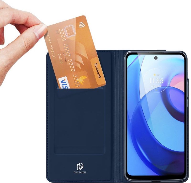 Dux Ducis - Skin Pro - Hoesje - Blauw - Voor Motorola Moto E20 / E30 / E40