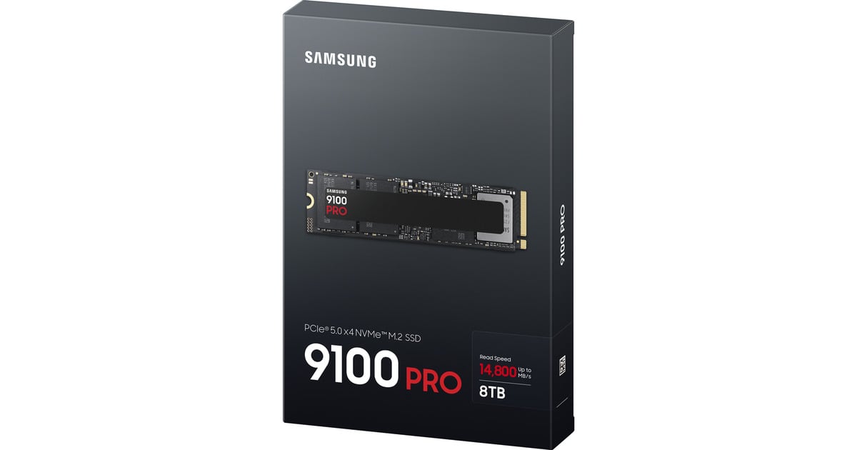 SAMSUNG9100 PRO 8 TB SSD  (MZ-VAP8T0BW, PCIe Gen 5.0 x4, NVMe 2.0)