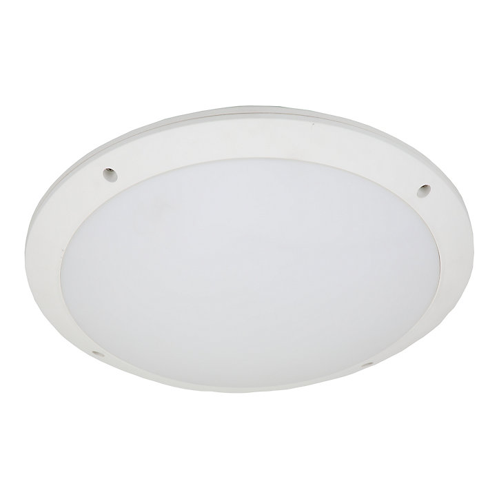 Hublot Mylius LED intégrée blanc neutre IP65 800lm 14W ⌀28xP.7cm blanc GoodHome