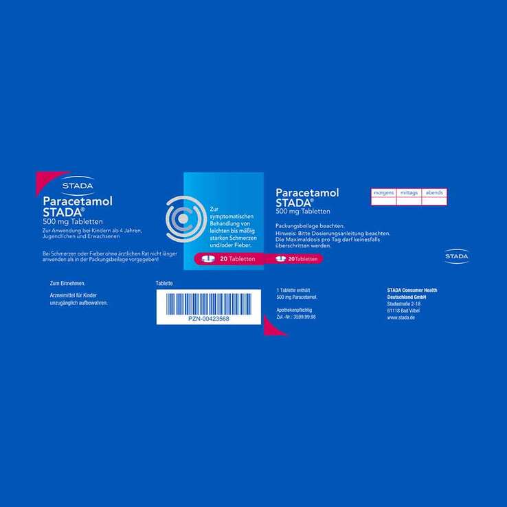 Paracetamol STADA® 500 mg Tabletten, 20 St