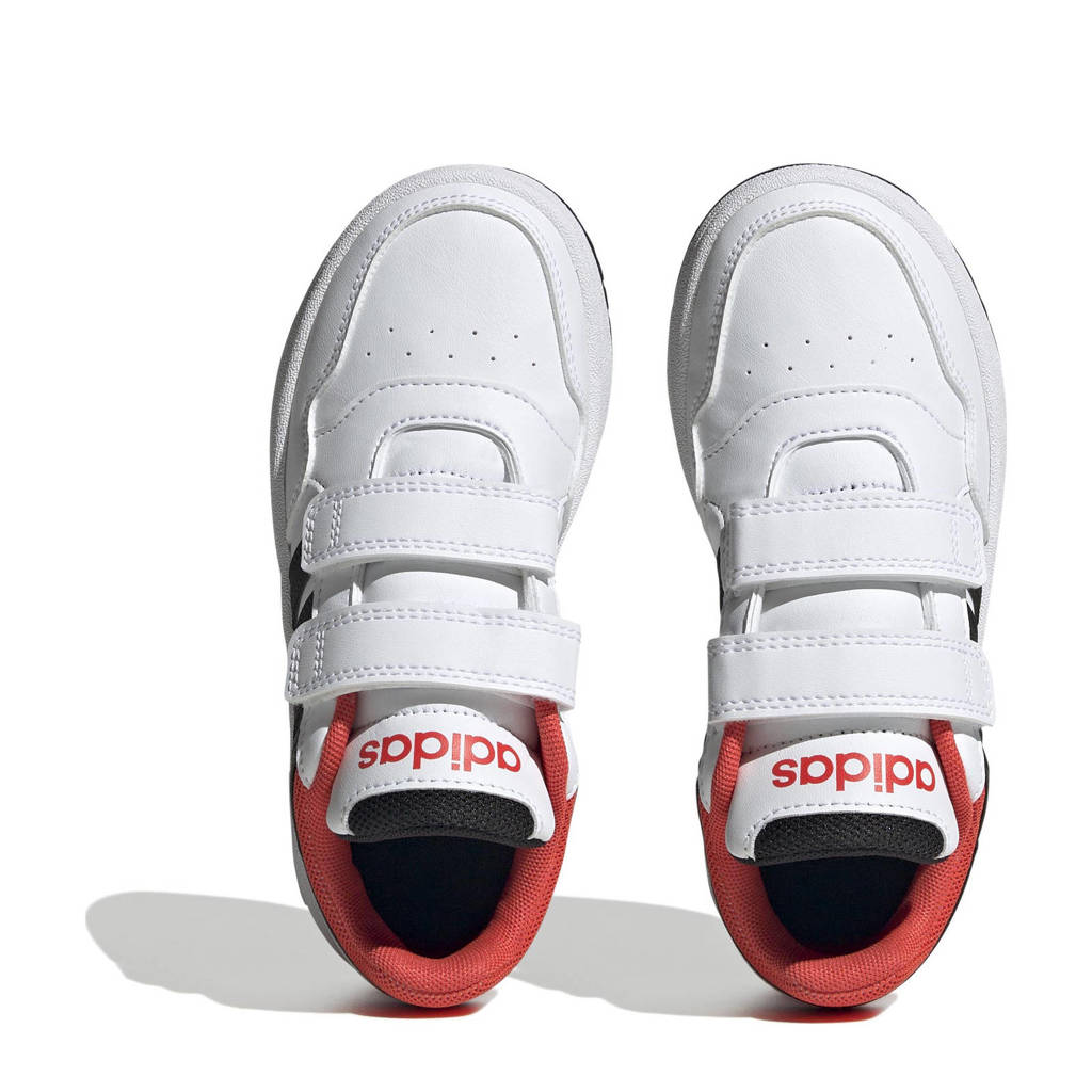 adidas Hoops 3.0 sneakers wit/zwart/rood