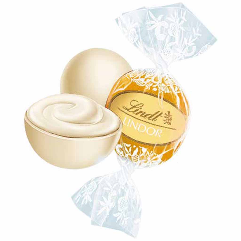 Lindt Lindor Kugeln Weisse Schokolade 600g MHD:30.6.25