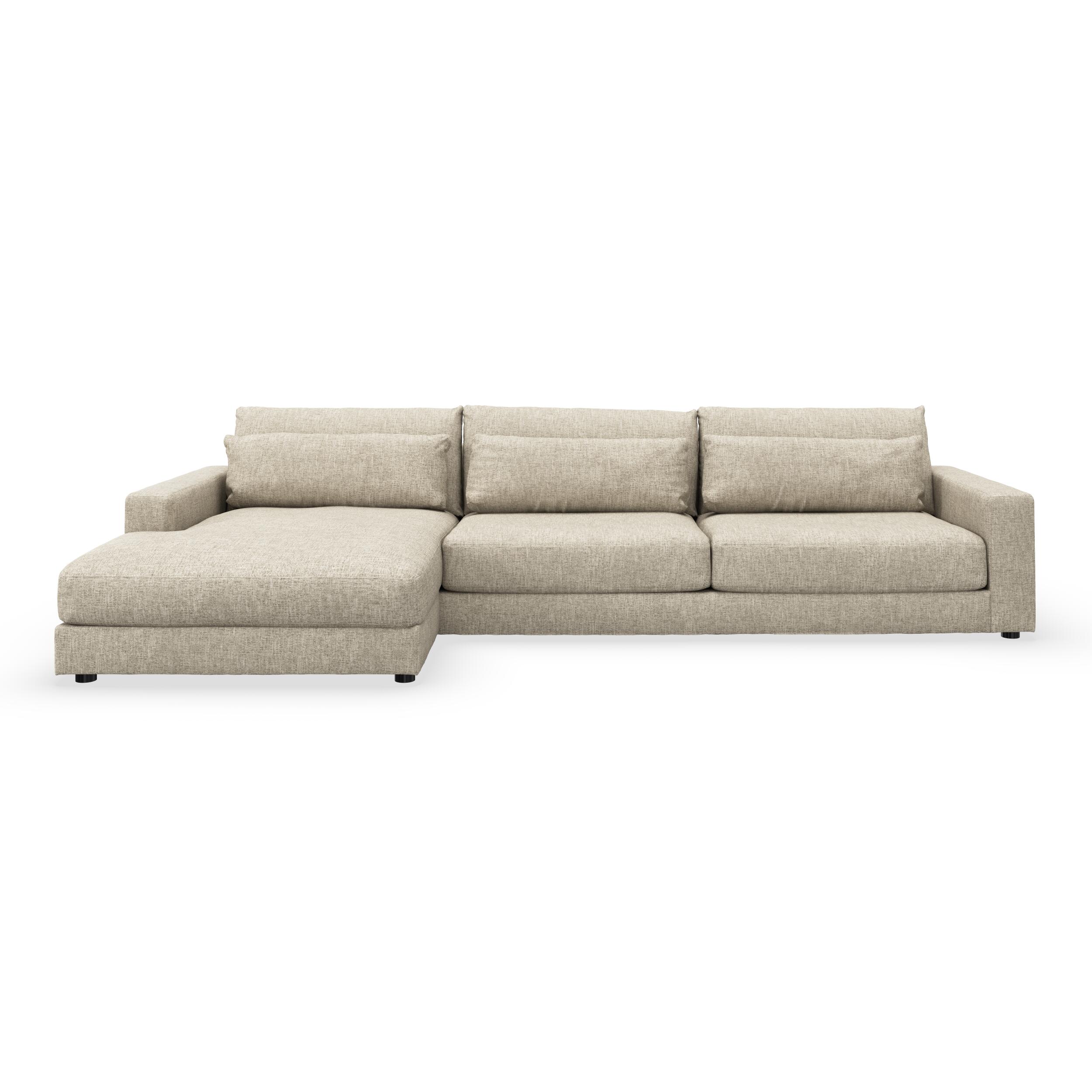 Halmstad venstrevendt sofa med chaiselong