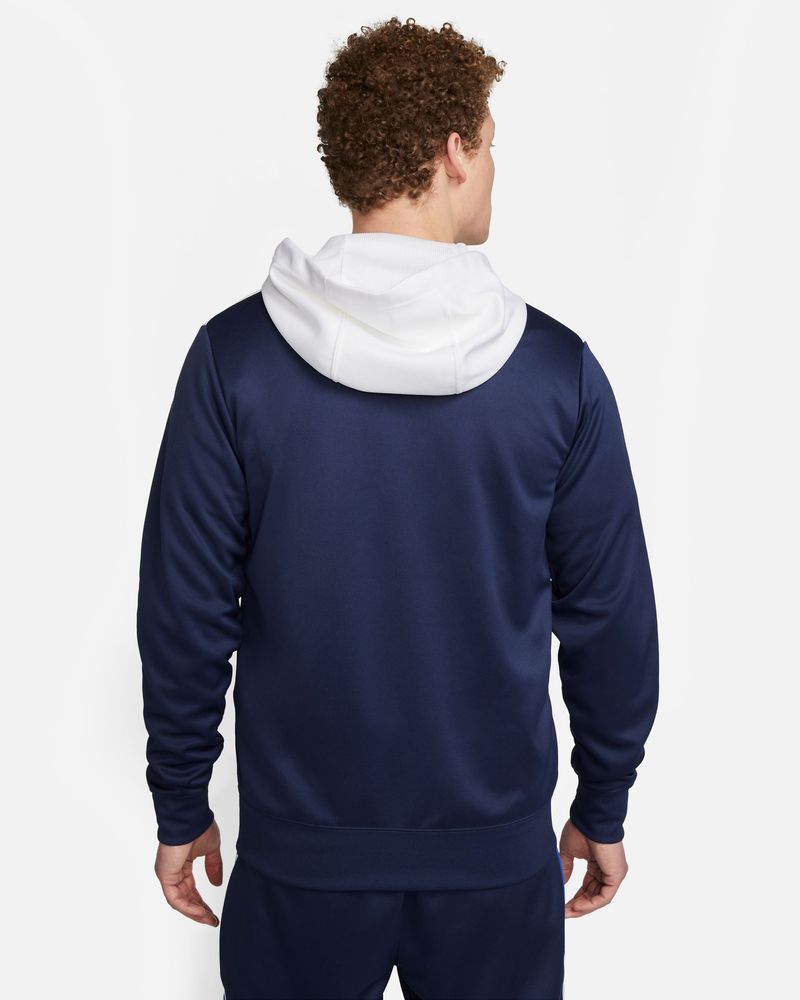 Sweat zippé à capuche Nike Repeat Bleu Marine & Blanc pour homme