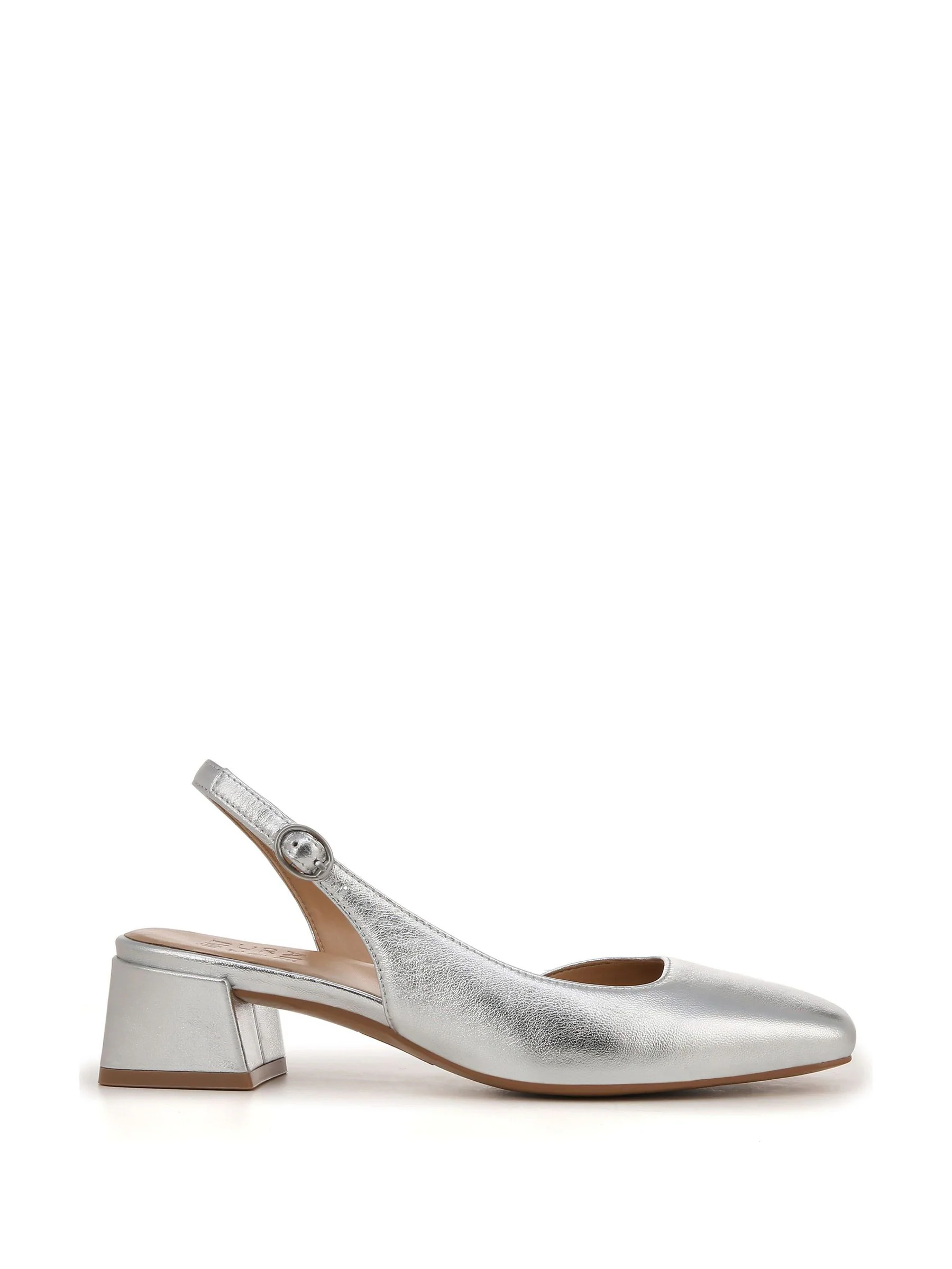Naturalizer Zilveren Jayla Slingbacks met Wijde Pasvorm