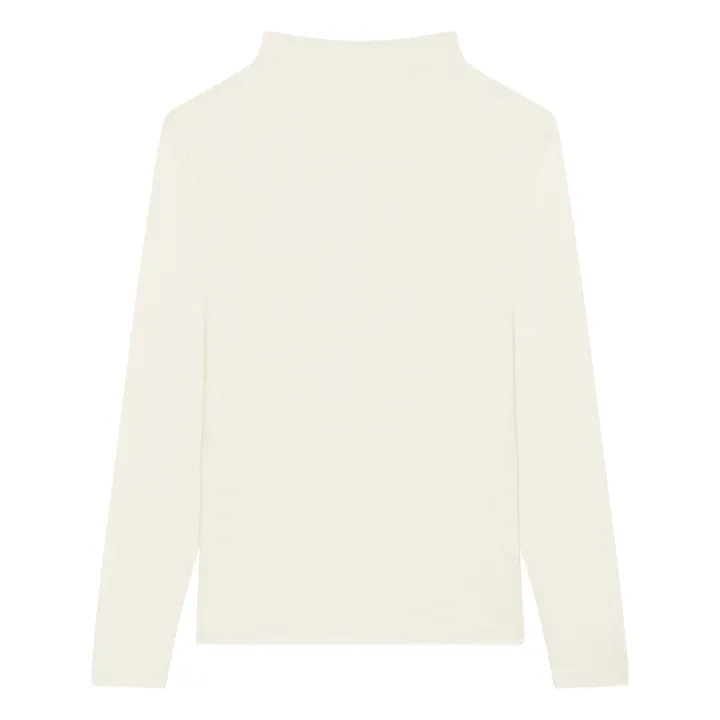 SMALLABLE BASICS Col Roulé Femme Manches Longues en Modal | Sable
