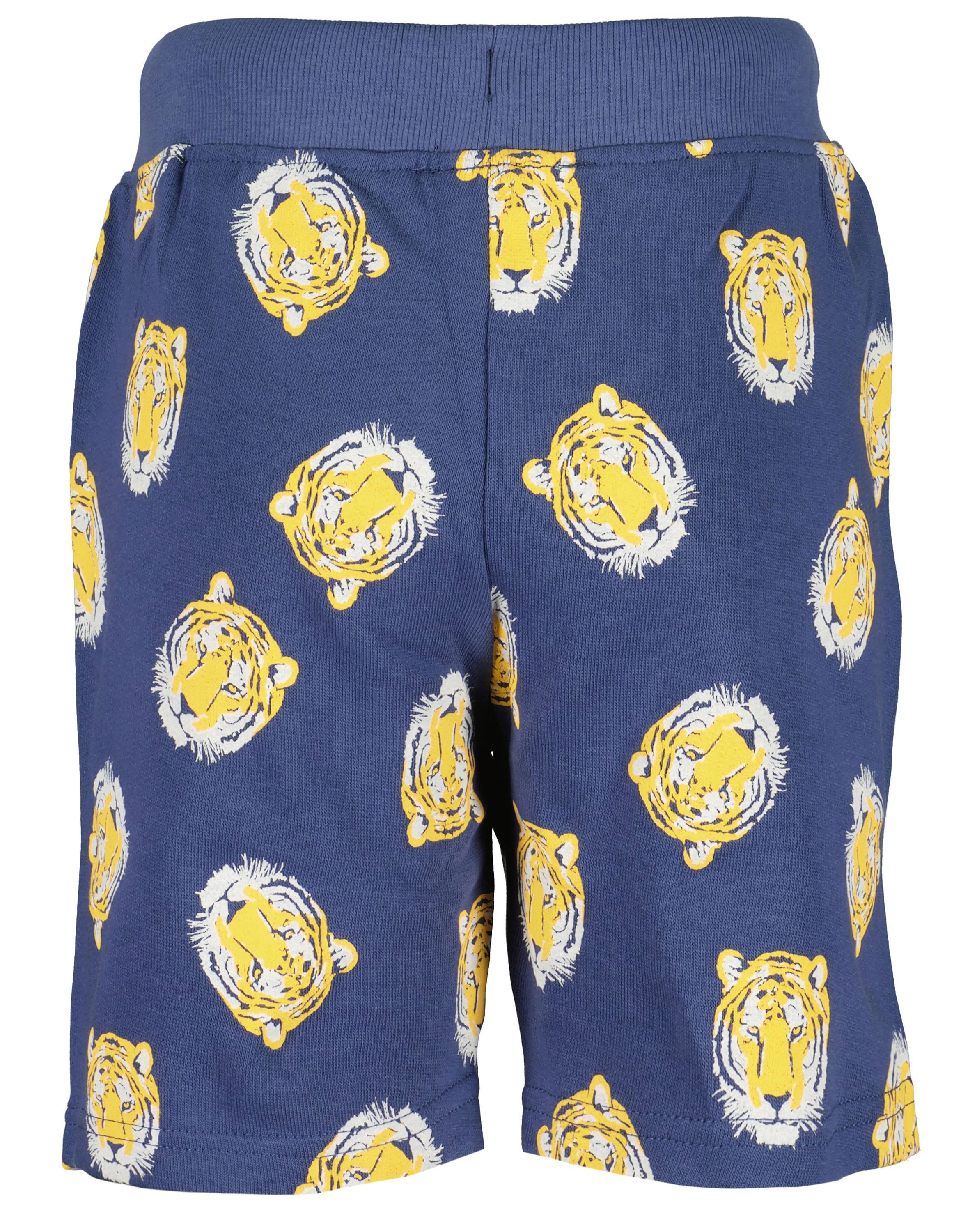 Sweatshorts TIGER AOP in jeansblau