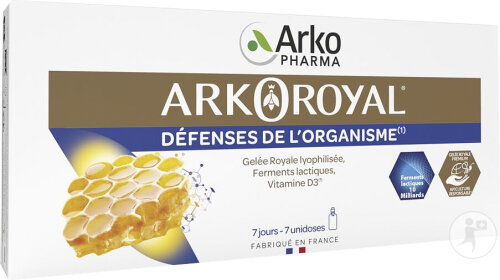 Arkopharma Arkoroyal Défenses De l'Organisme Gelée Royale Unidoses 7x10ml