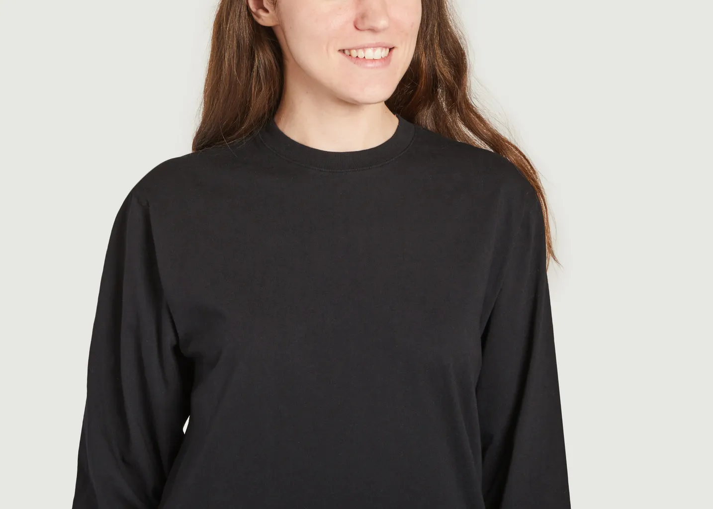T-shirt à manches longues oversize en coton bio Colorful Standard