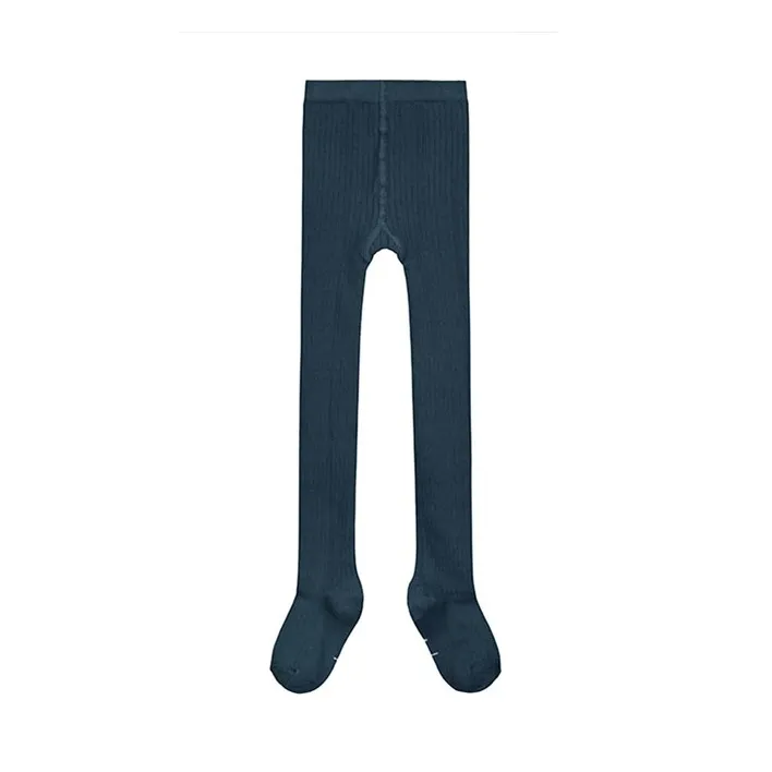 Gray Label Collants Coton Bio | Bleu gris