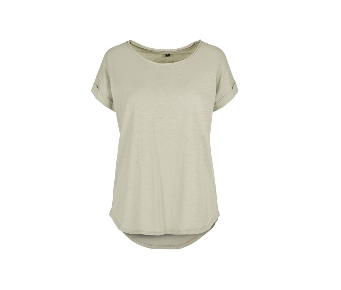 BUILD YOUR BRAND BY036 - T-shirt femme au dos rallongé