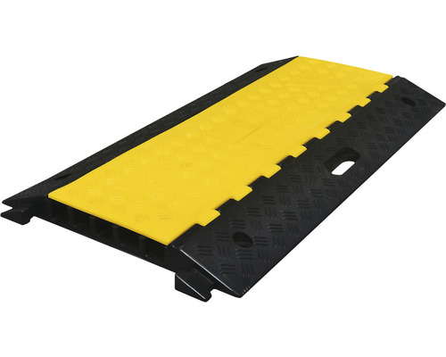 Kabelbrug van gerecycled rubber met 5 kabelkanalen, 900 mm