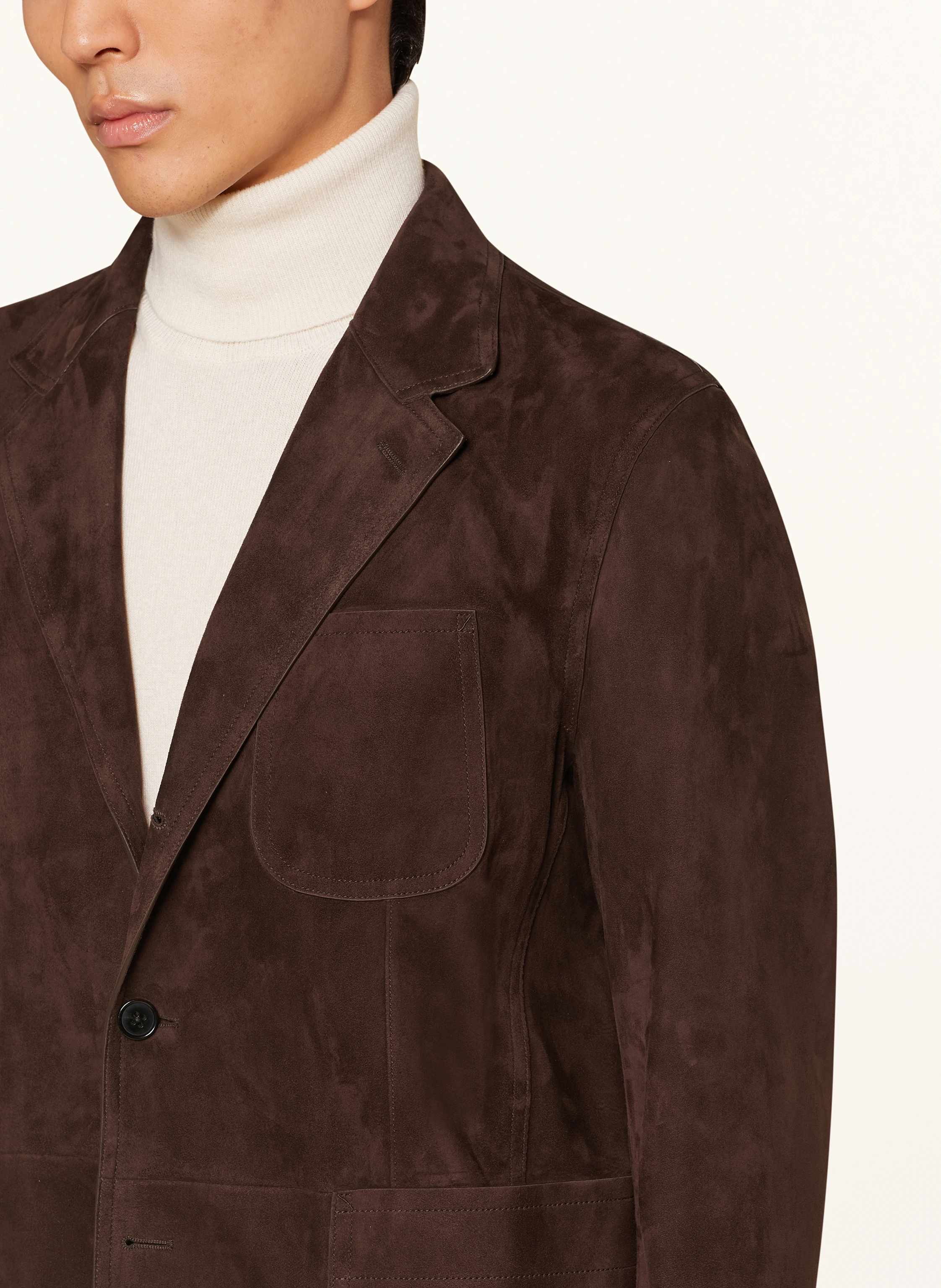 RALPH LAUREN PURPLE LABEL Ledersakko STEWART Slim Fit