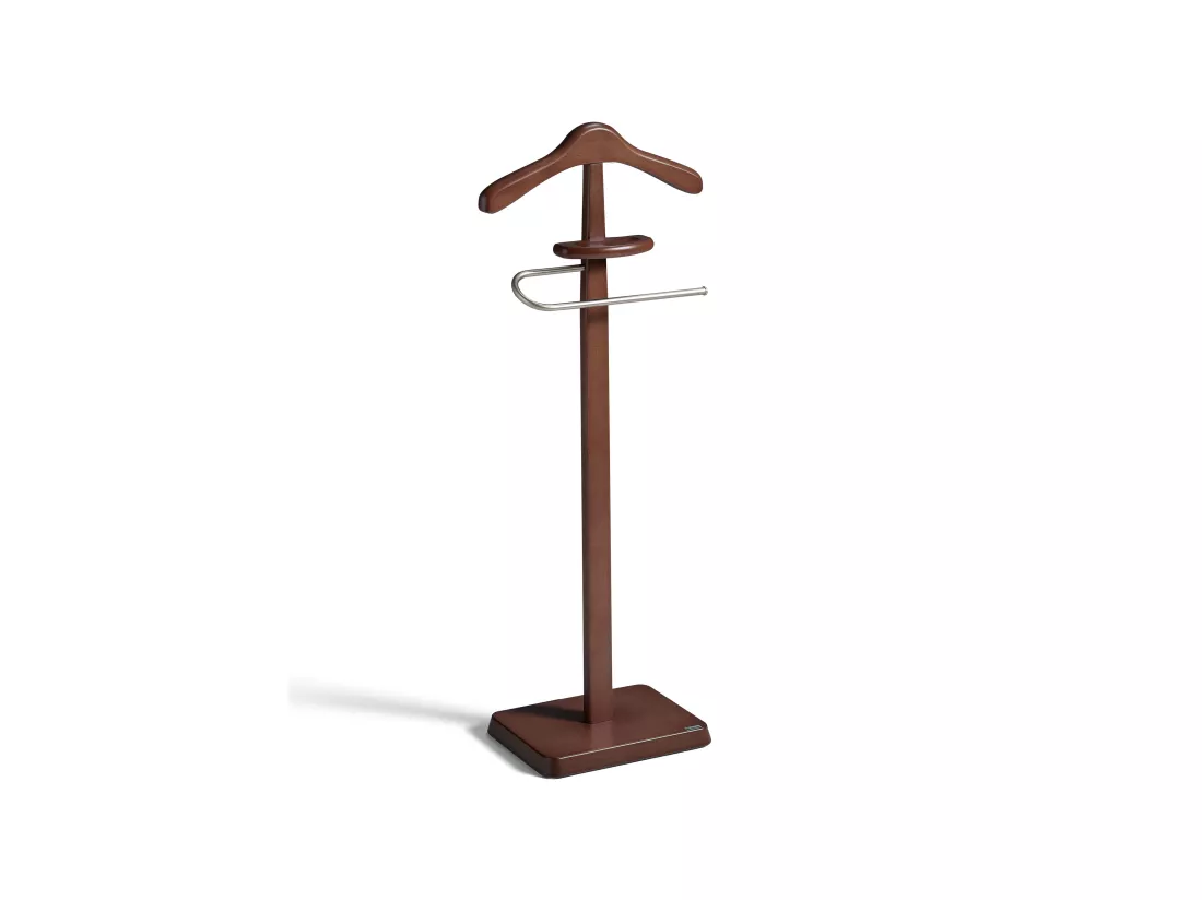 Valet de nuit - H112cm x L46cm x P34cm - hêtre massif noyer - Always