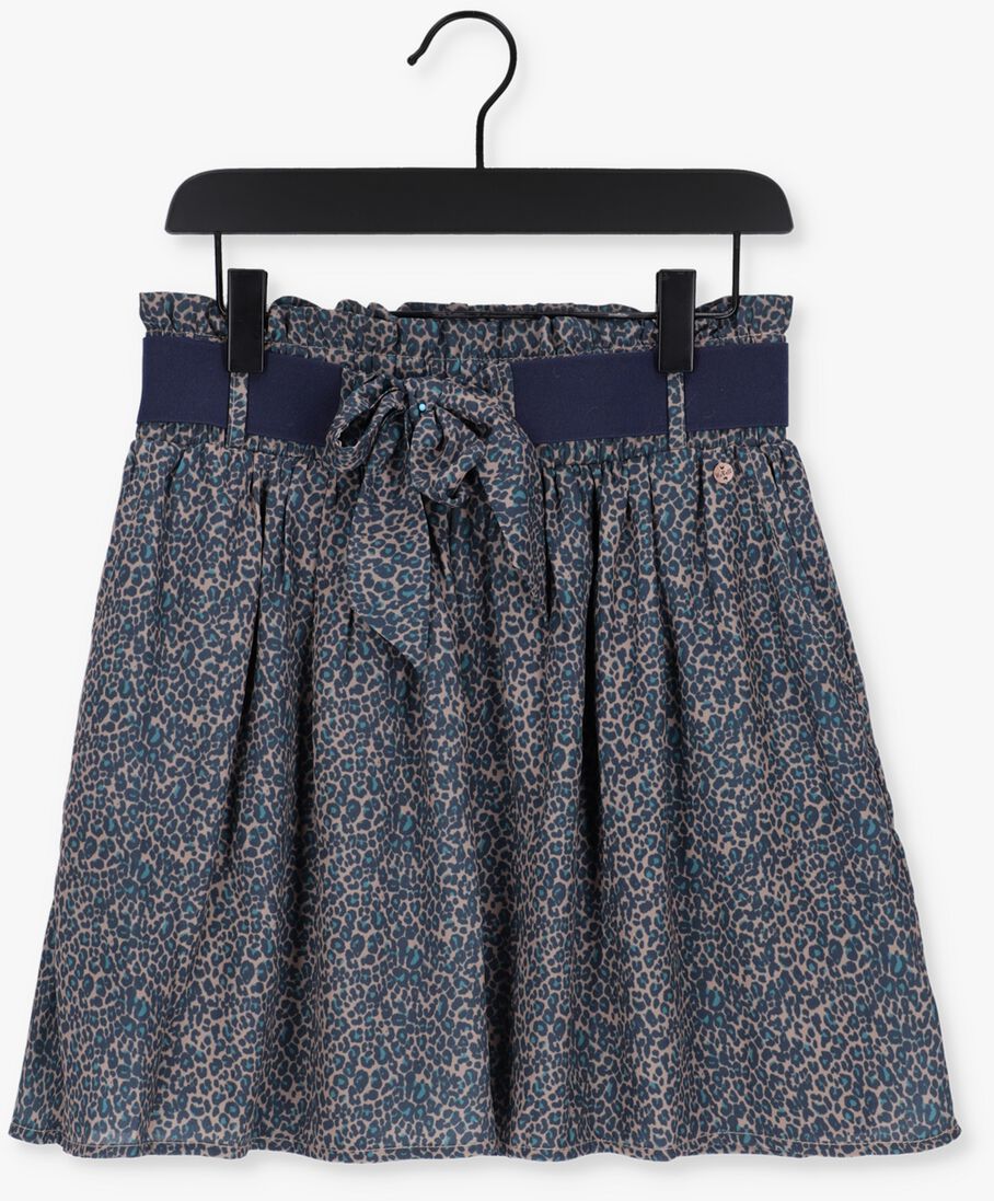 NOBELL blauwe nobell minirok nanu skirt animal aop