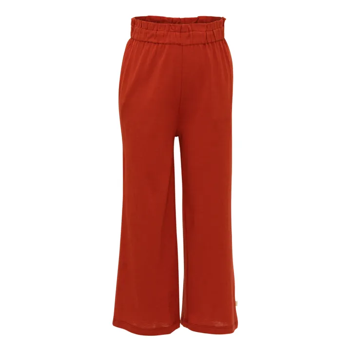 Minimalisma Pantalon en Soie Hip | Rouge