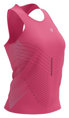 Débardeur Compressport Performance Singlet Femme Rose