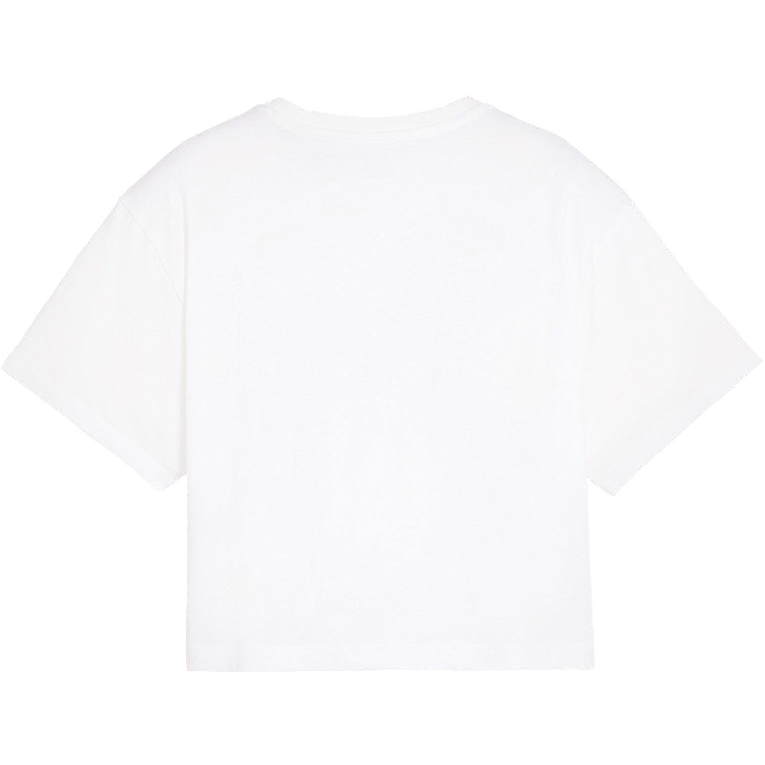 Puma Logo Cropped T-Shirt Mädchen puma white